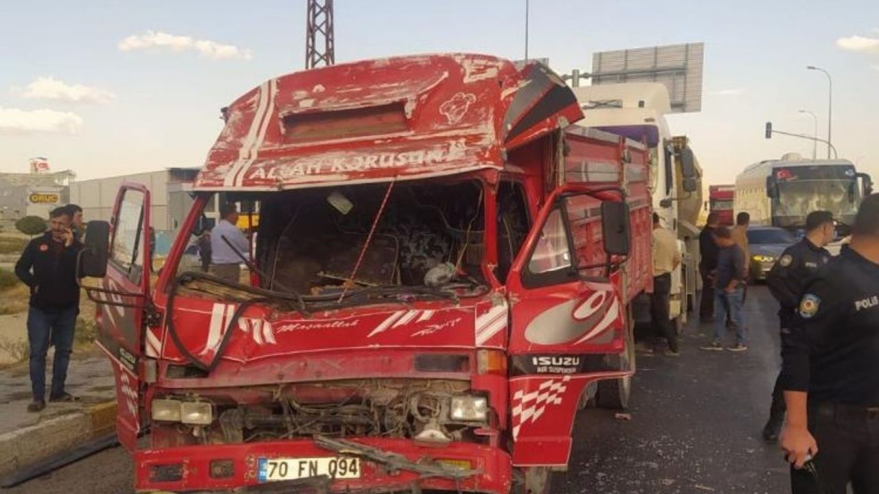 Konya’da zincirleme kaza: 2 kişi yaralandı