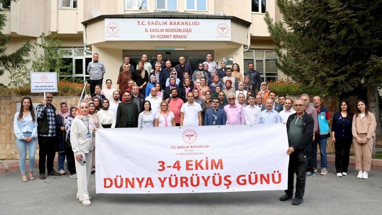 Kayseri’de Dünya Yürüyüş Günü’ne yoğun katılım!