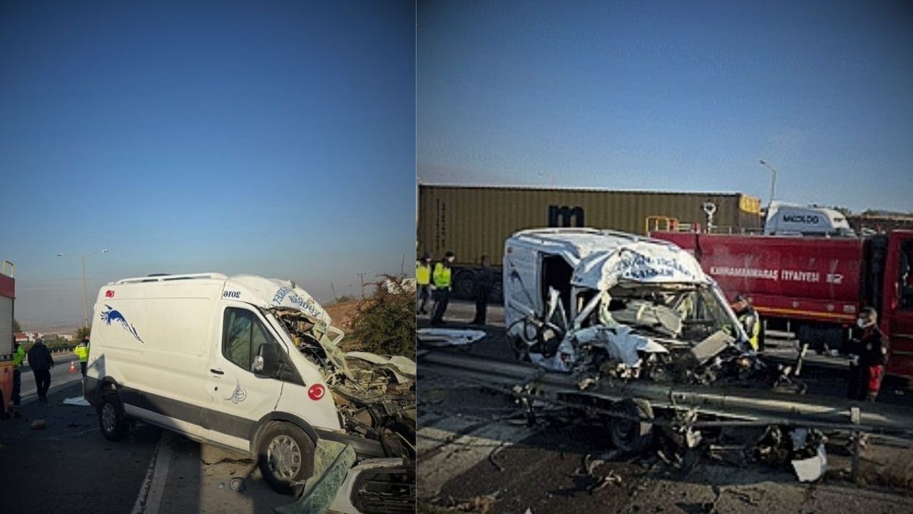 Kamyon ve transit tipi araç birbirine girdi: 1 ölü, 1 yaralı