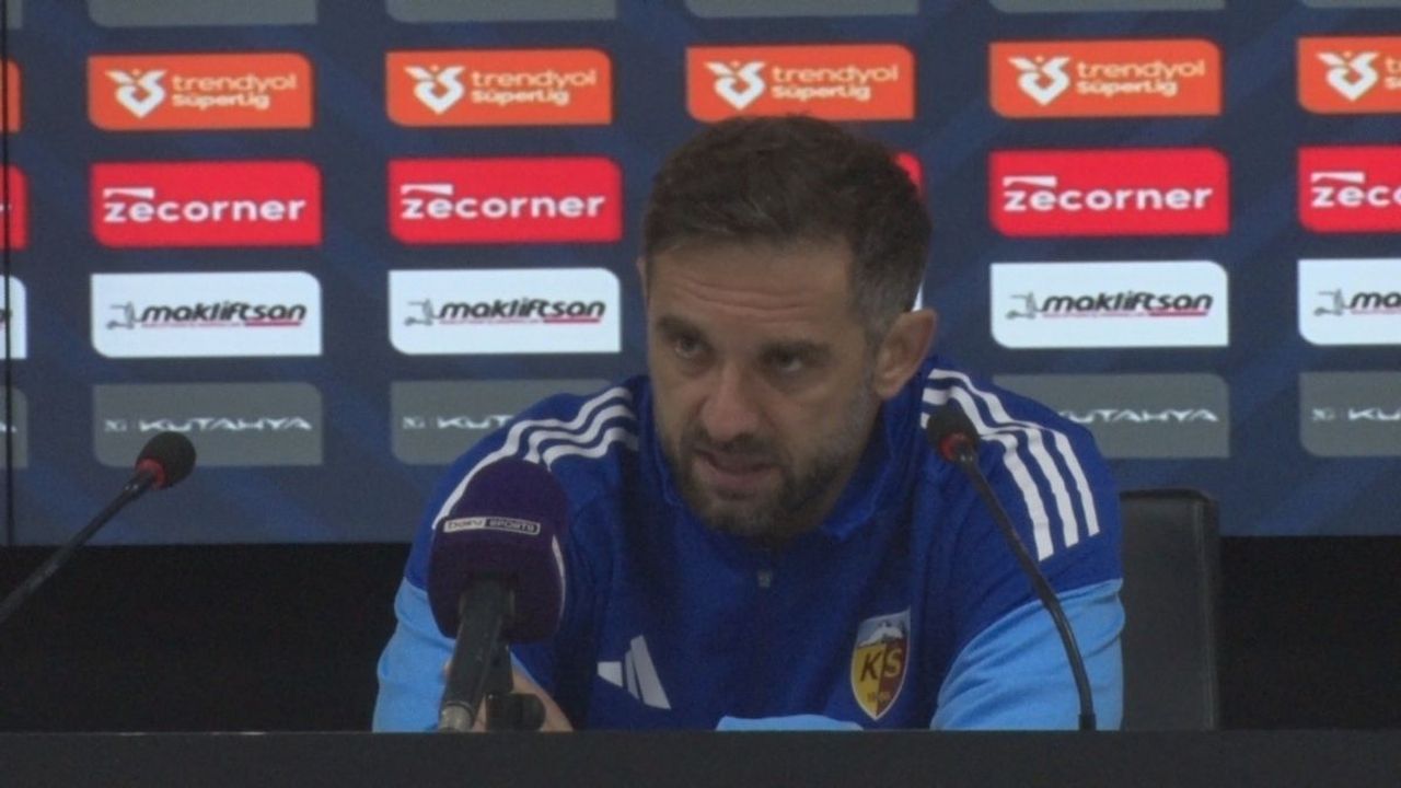 Kayserispor teknik direktörü Radomir Djalovic: ‘Samsunspor maçından ders çıkarmalıyız’