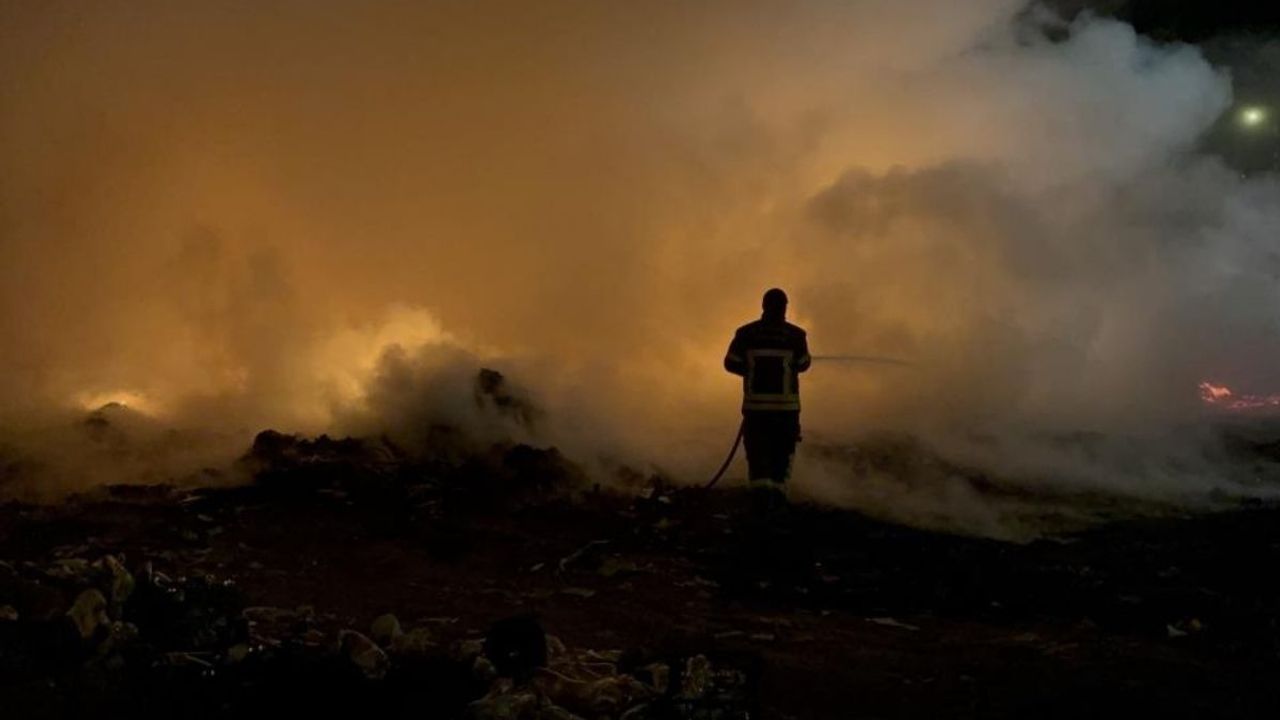 Kayseri'de çıkan yangında patlamalar meydana geldi