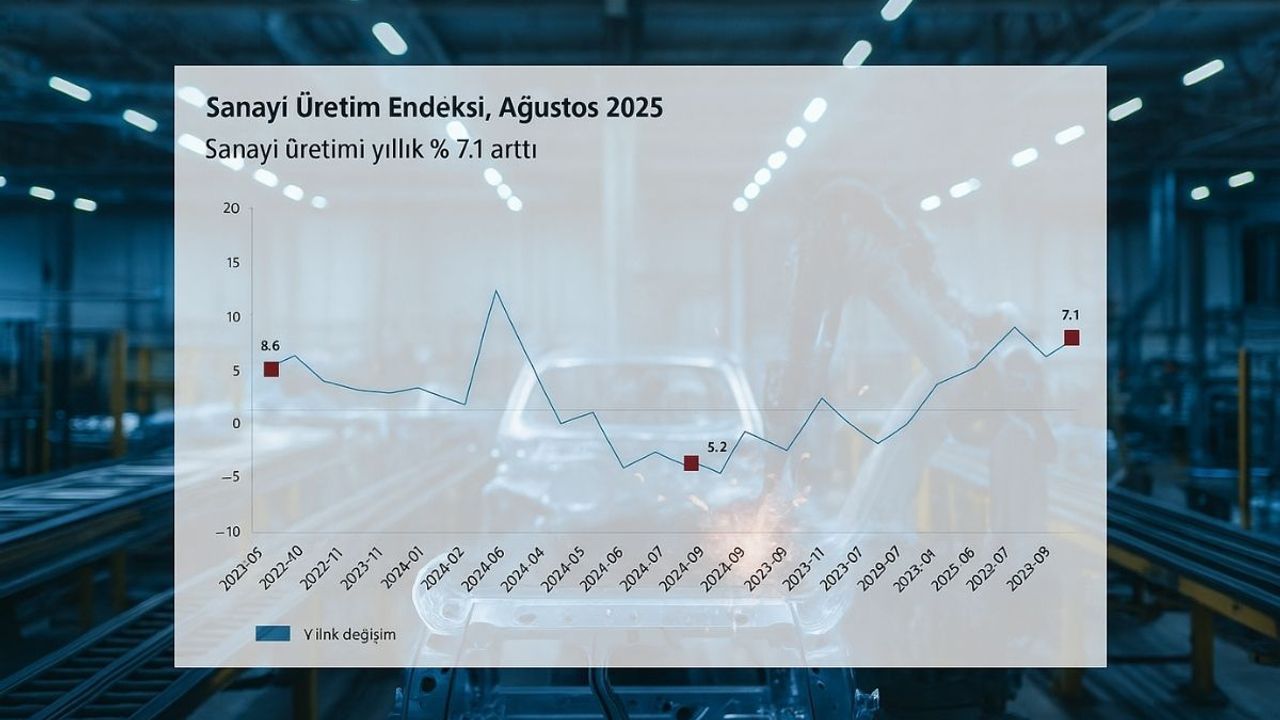 Türkiye’nin sanayi üretimi güçlendi: Yıllık artış yüzde 7,1