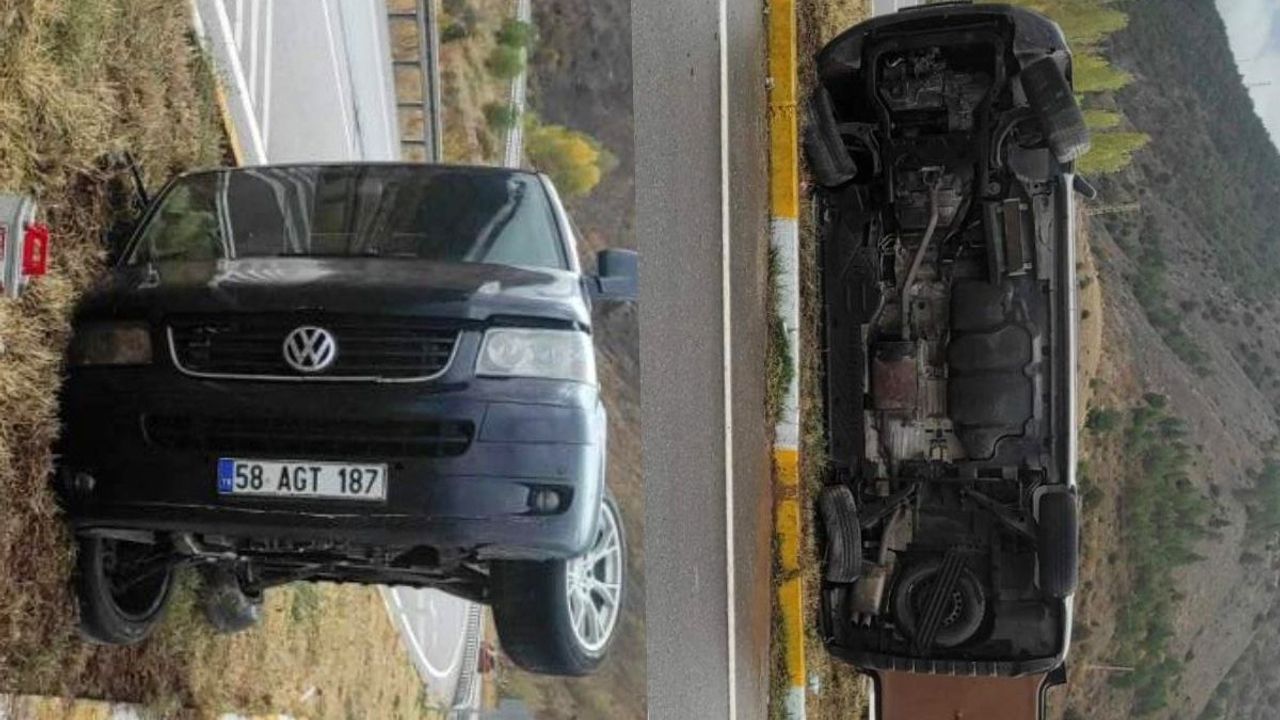 Kontrolden çıkan minibüs devrildi! 2 kişi hastaneye kaldırıldı