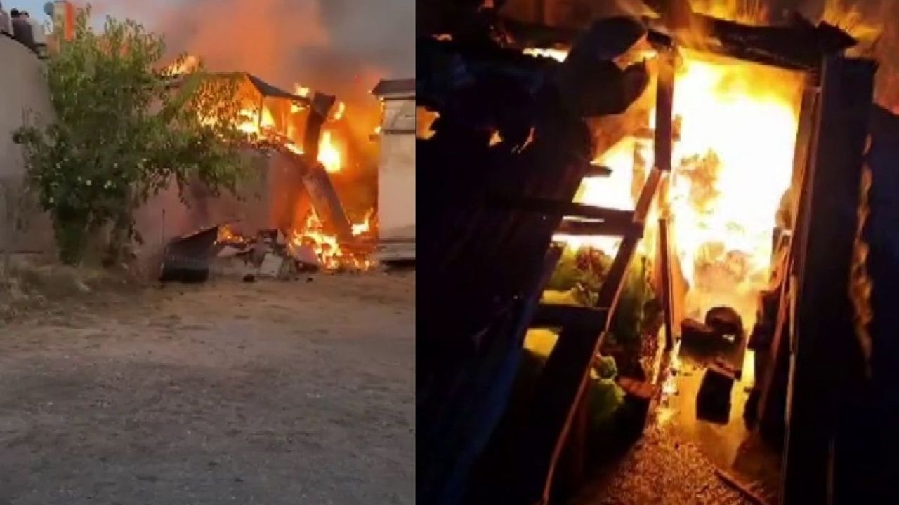 Sivas’ta yangın paniği: Ev, ahır ve samanlık küle döndü!