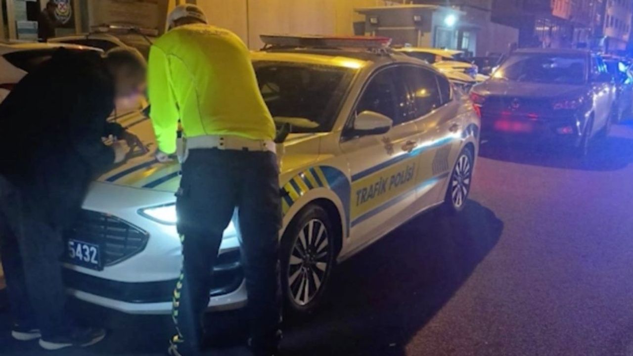 Polis sürücüye yüklü cezalar kesti ama neden?