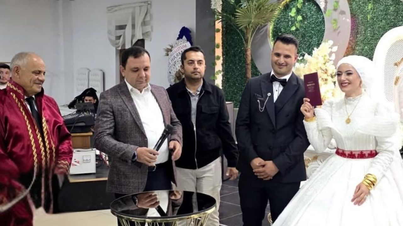 Kayseri'de kaymakamın koruması görkemli düğünle evlendi!