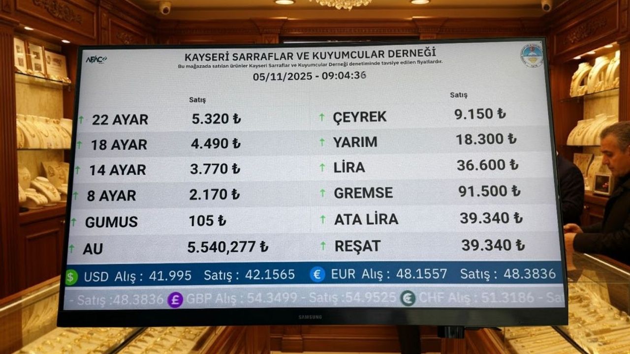 5 Kasım Güncel Altın Fiyatları !