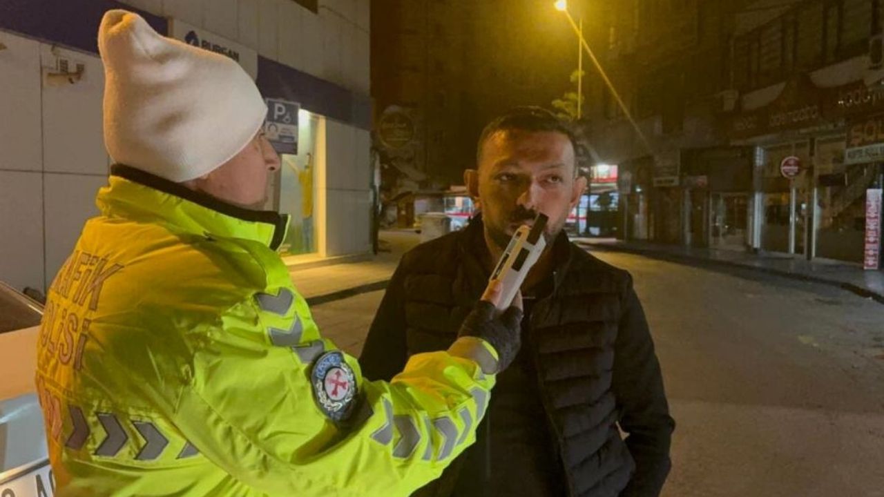 Kayseri’de bir haftada iki kez alkollü araç kullanmaktan yakalandı