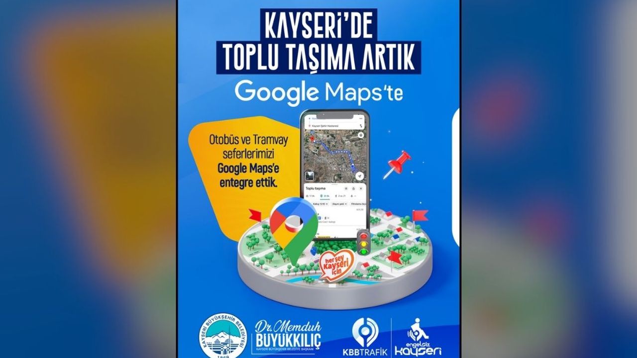 Kayseri’de ulaşımda yeni dönem: Otobüslerin konumlarını takip, seyahat süresi hesaplama