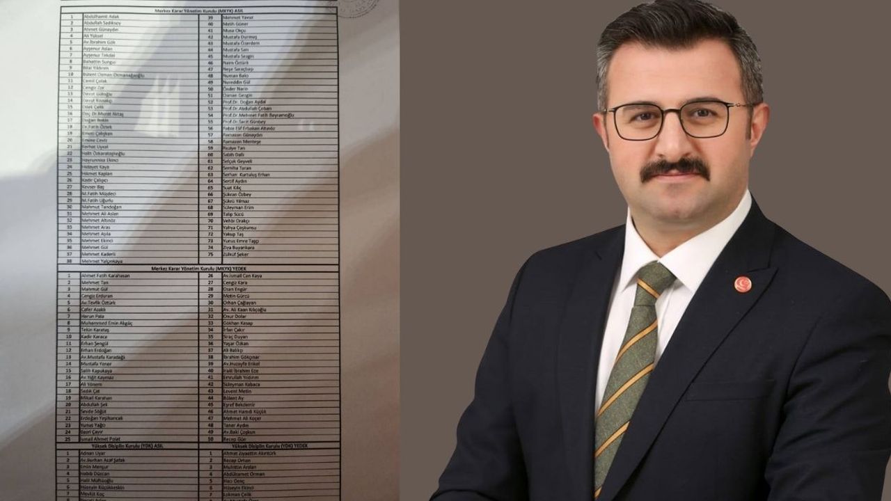 Baki Coşkun’un adı YRP MKYK’da ortaya çıktı!