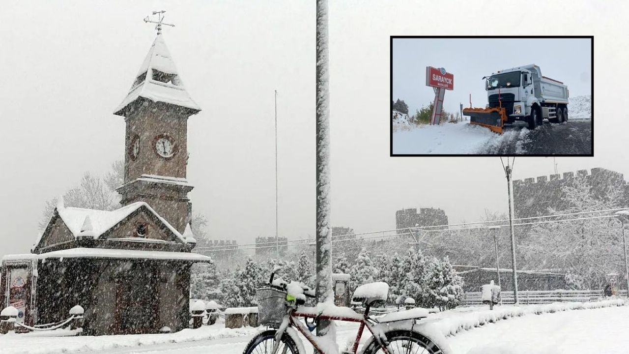 Kayseri Büyükşehir Belediyesi 598 mahallede karla mücadele nöbetinde