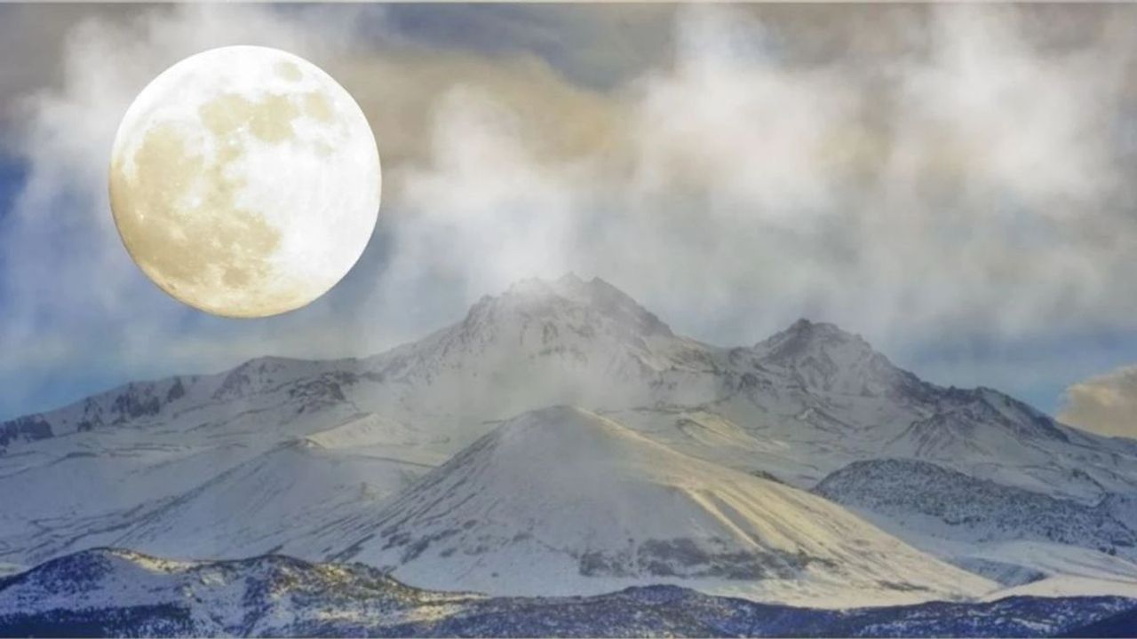 Kayseri’de Süper Dolunay: Tarih ve doğa buluştu göz kamaştıran görsel şölen