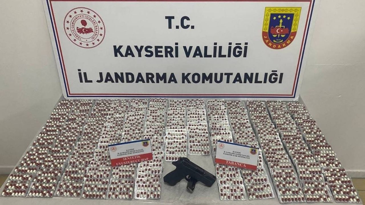Kayseri’de LYRİCA operasyonu: 4 bin 400 hap yakalandı 5 gözaltı