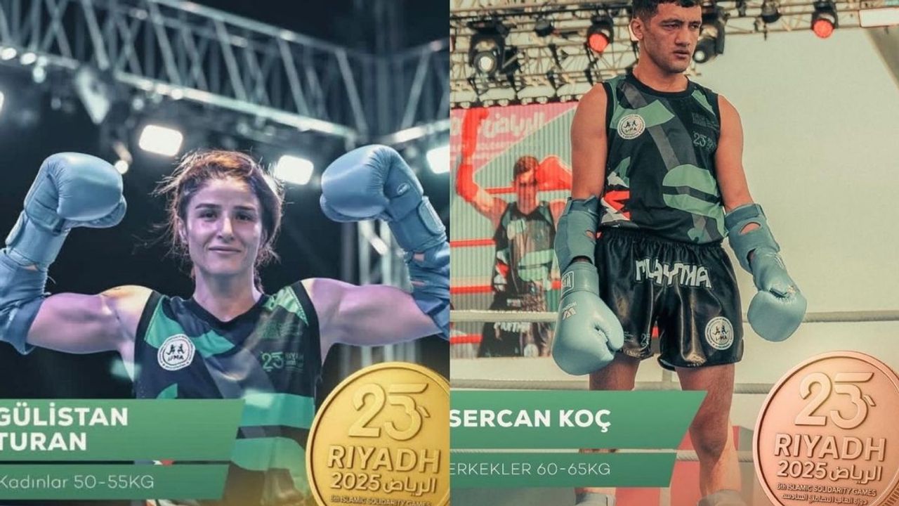Kayserili sporcular Gülistan Turan ve Serkan Koç 2025 İslami Dayanışma Oyunları’ndan madalyayla döndü
