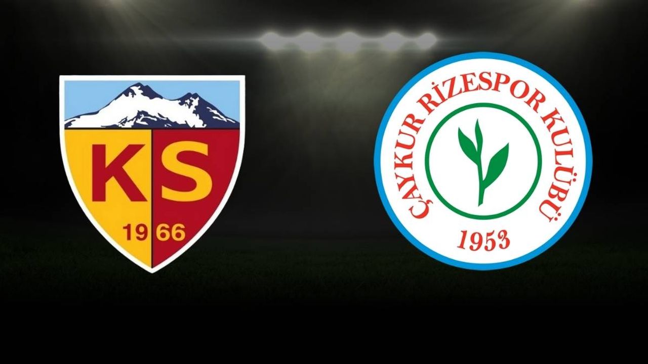 Çaykur Rizespor Kayserispor maçı canlı anlatım
