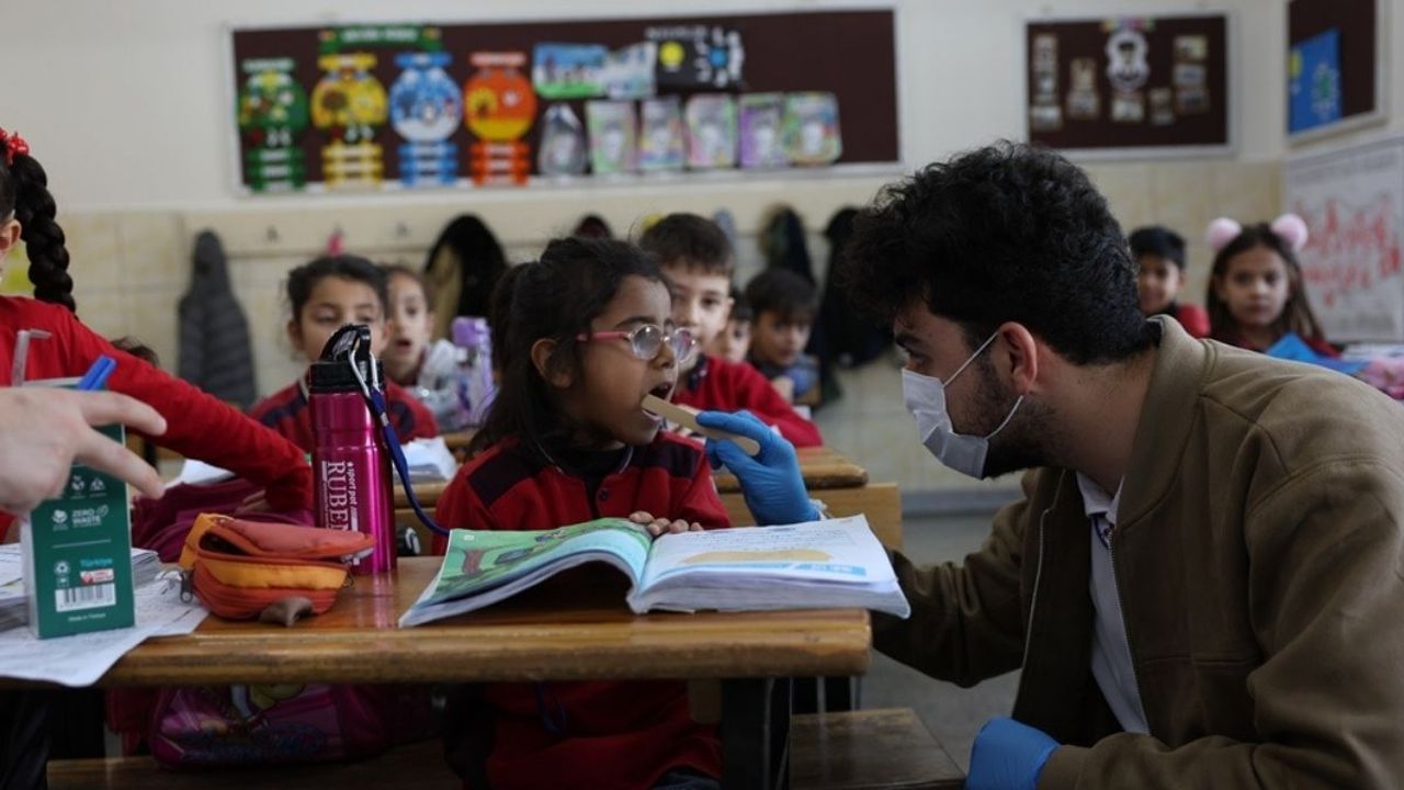 Kocasinan’da çocuklara örnek proje: Ağız ve diş sağlığı taraması yapıldı