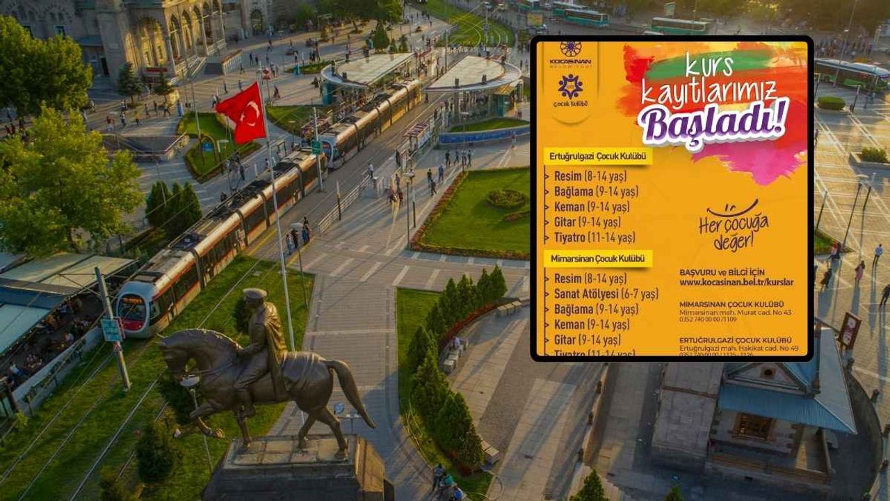 Kocasinan’da çocuklara özel büyük fırsat: Eğitimler başlıyor!