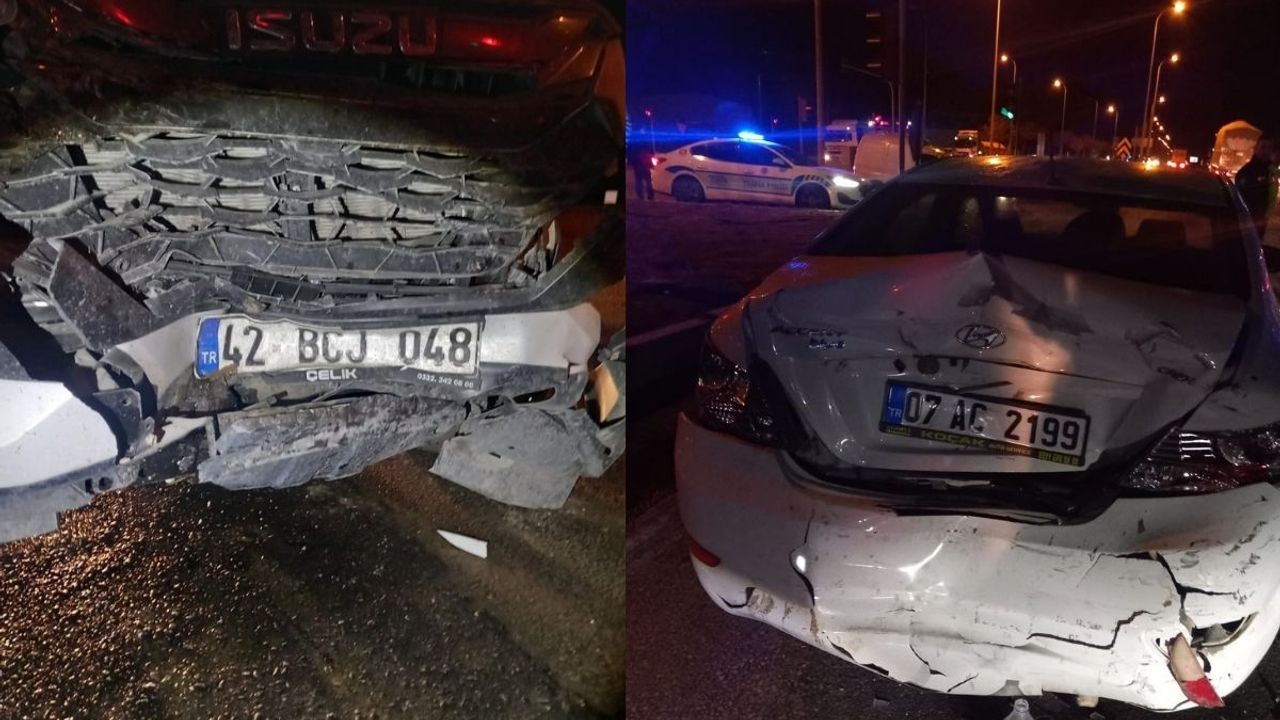 Konya’da trafik kazası: 1 yaralı