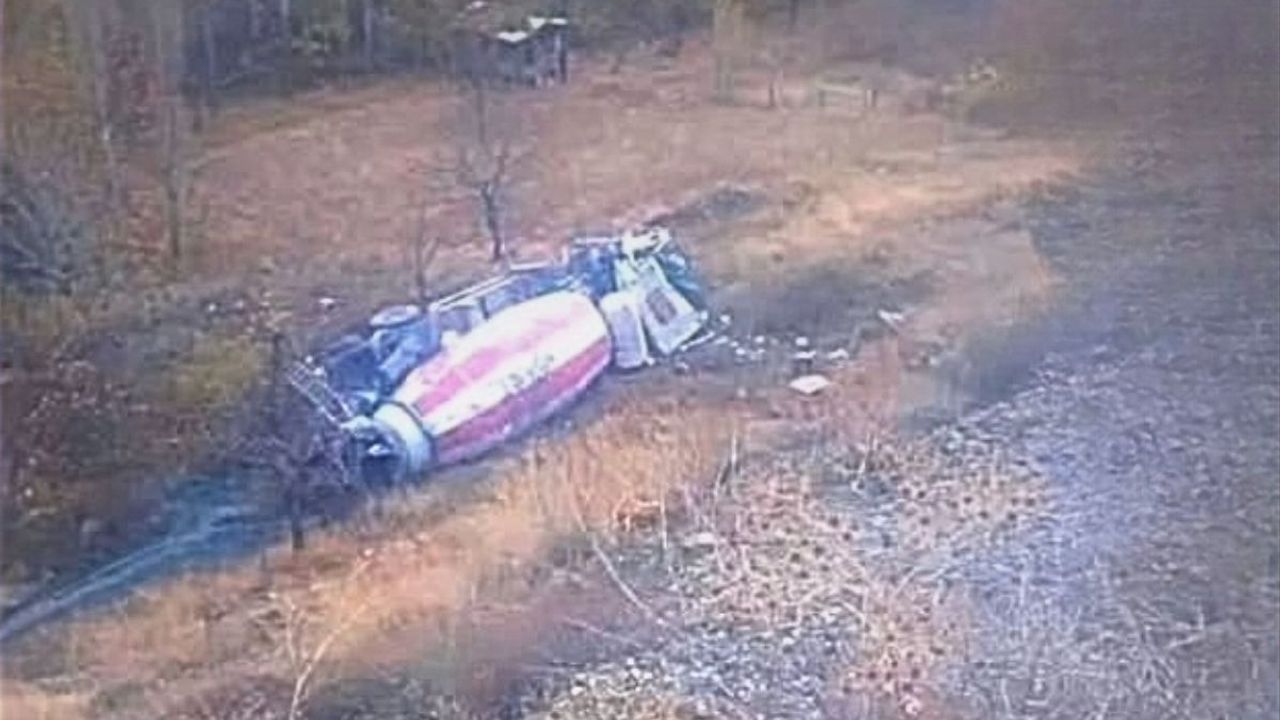 Kayseri’de beton mikser uçuruma yuvarlandı! 1 yaralı