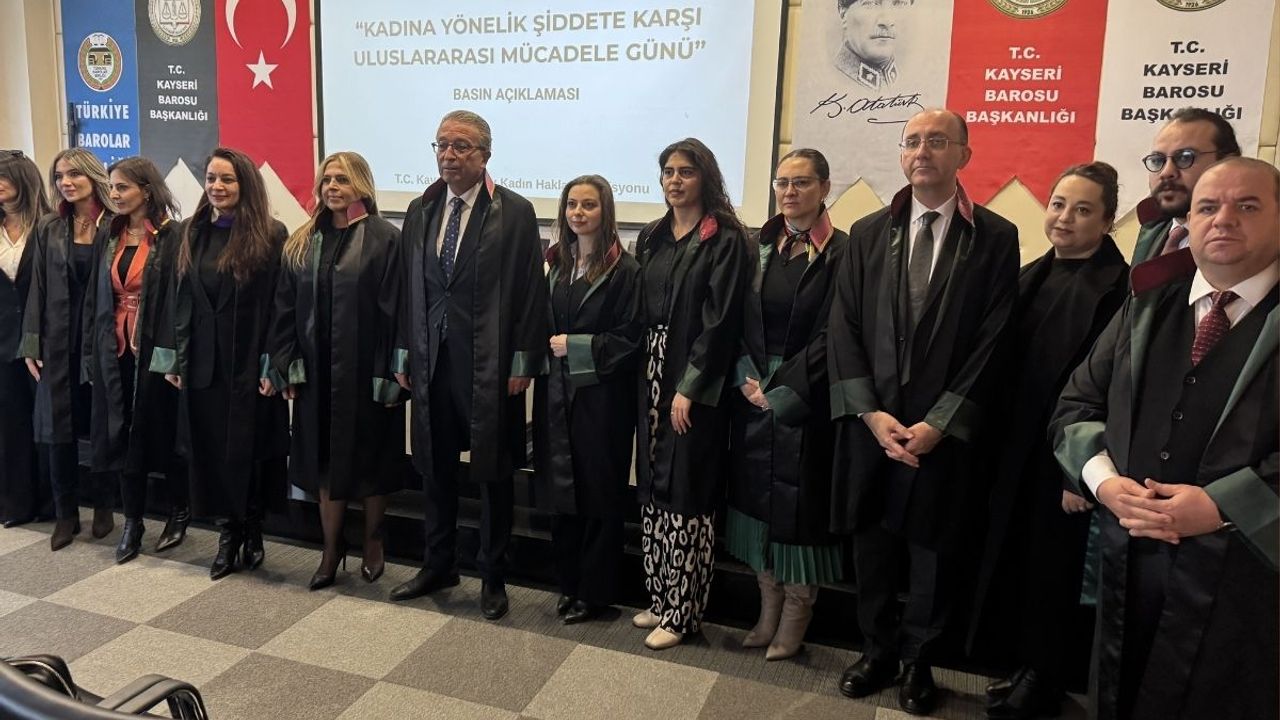 Kayseri Barosu: Kadına şiddet toplumun vicdan sınavıdır!