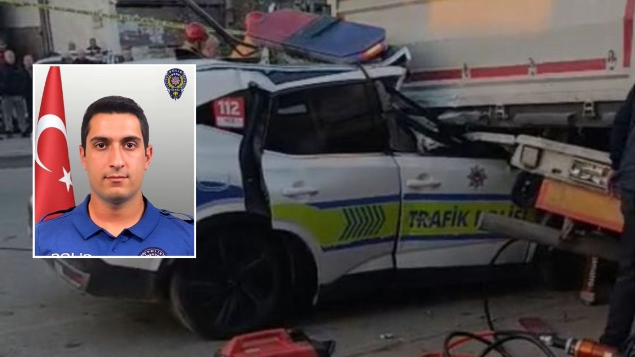 Manisa’da polis aracı tıra çarptı: 1 polis şehit oldu 1 polis ağır yaralı