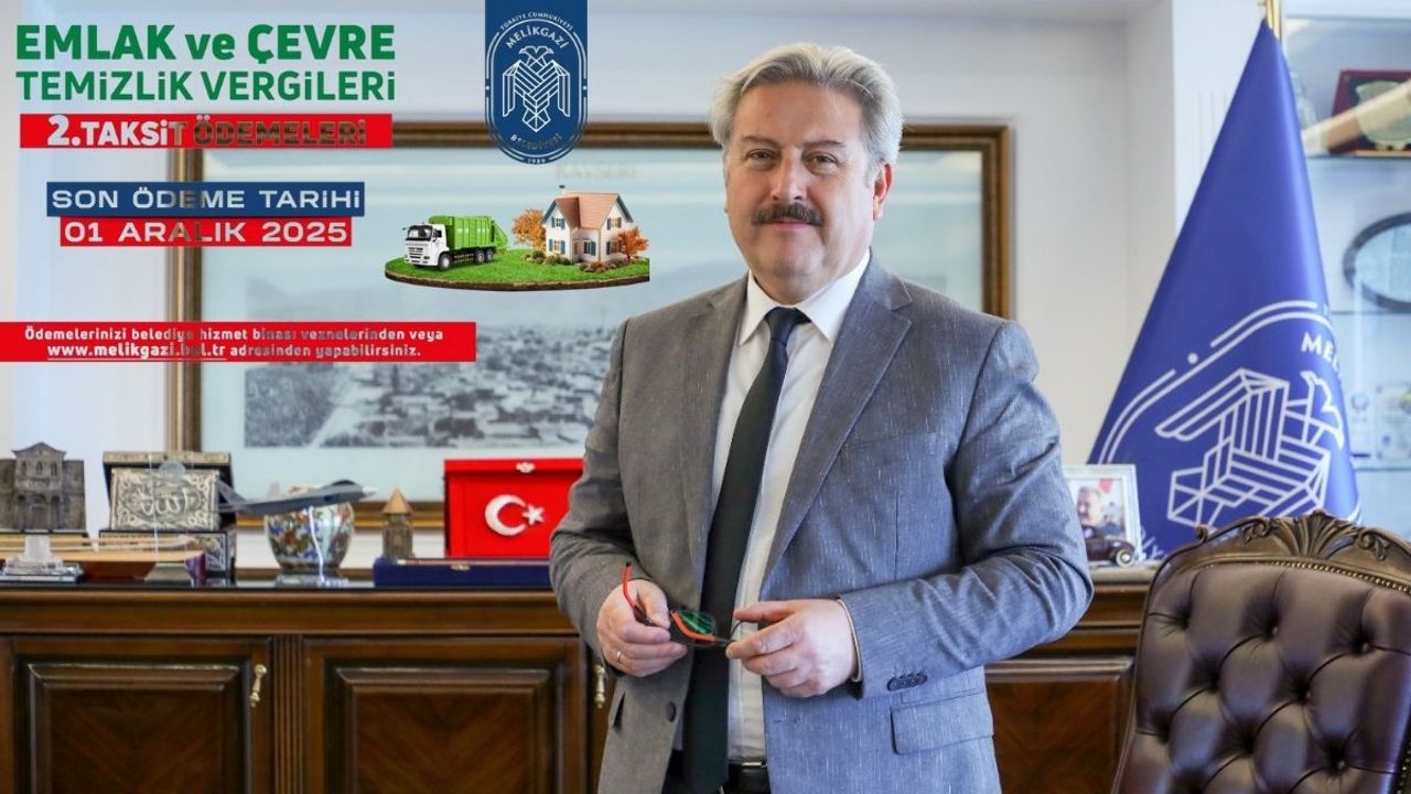 Melikgazi Belediyesi’nden uyarı: Emlak vergisi ödemeleri başladı!