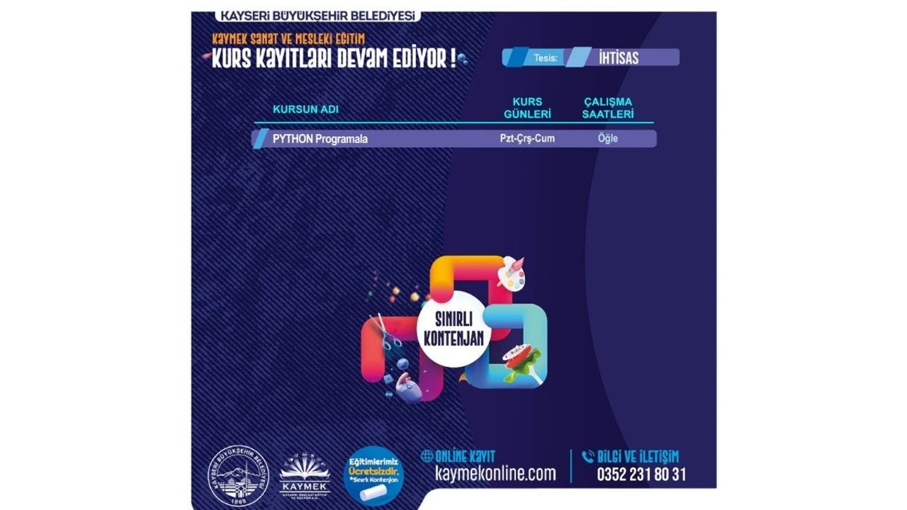 KAYMEK’ten ücretsiz Python kursu: 3 Saatlik işlem 3 saniyeye iniyor