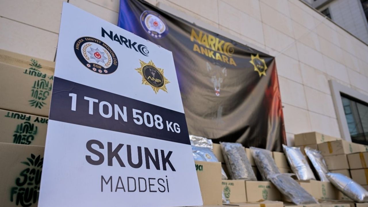 Derince Limanı’nda 1 Ton 508 Kilogram Skunk ele geçirildi