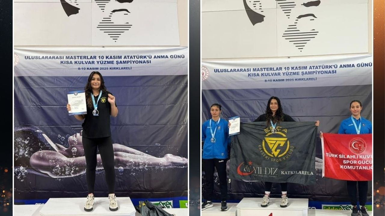 Kayserili Sporcu Sudenas Çakmak’tan 3 Türkiye rekoru ve 2 Türkiye şampiyonluğu