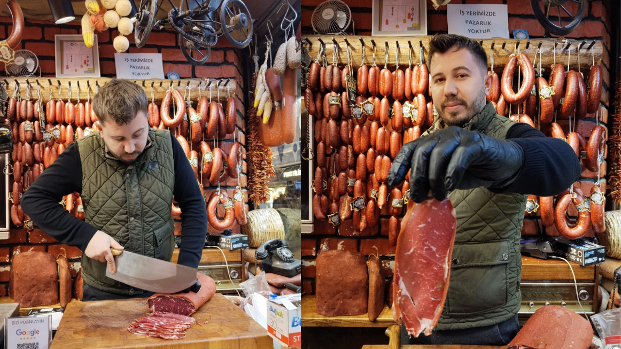 Kayseri'de sofraların baş tacı Pastırmanın 1 dilim fiyatı dudak uçuklattı!