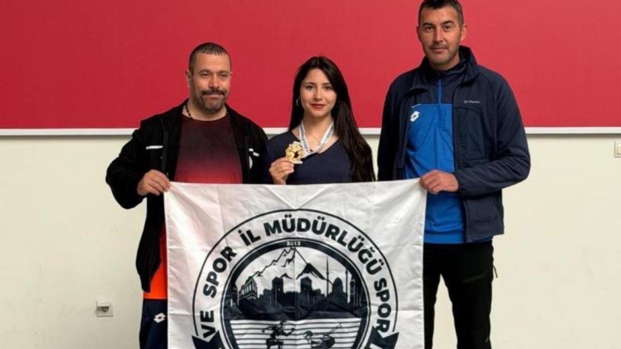 Kayserili sporcu Hale Derya Eroğlu’ndan Avrupa yolunda altın madalya