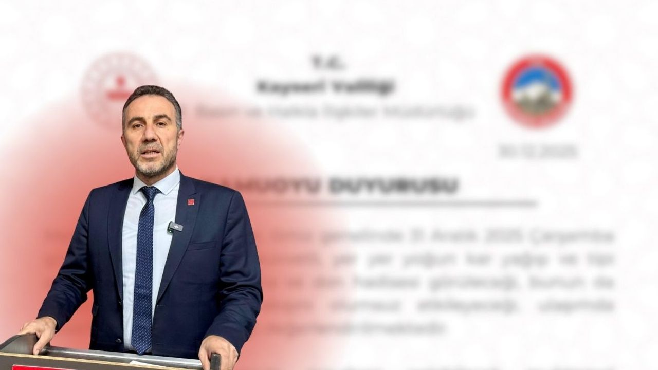 Kayseri'de eğitime 1 gün ara verildi, Saadet Partisi İl Başkanı Erdal Altun eleştirdi