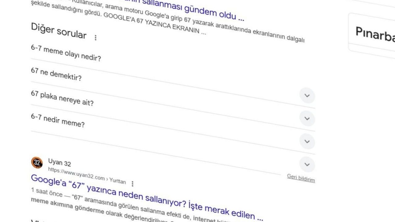 Google’a bu rakamı yazınca sallanıyor