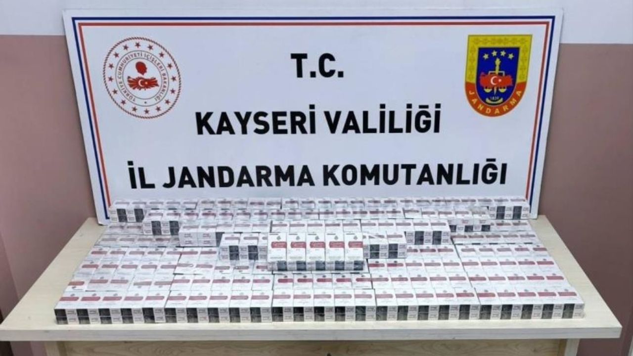 Kayseri’de kaçak sigara operasyonu