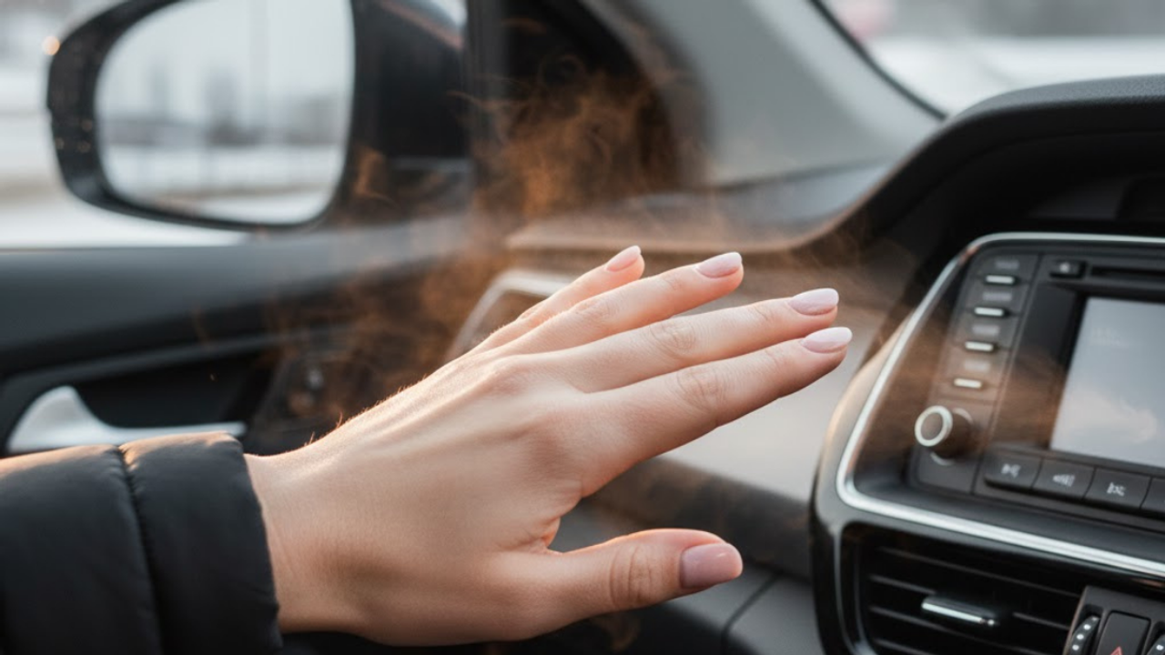 Kayseri’de arabaya binen donuyor! Arabayı böyle ısıtınca içerisi hemen sıcak oluyor