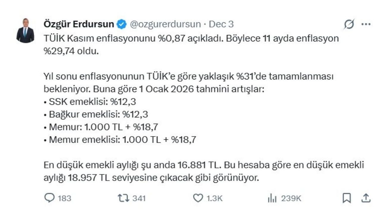 SGK Uzmanı açıkladı: En düşük emekli maaşı 2026’da kaç TL olacak?