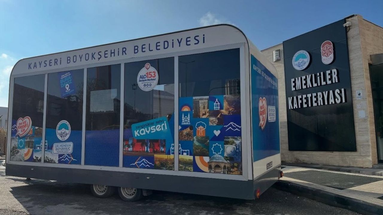 Kayseri’de mobil beyaz masa sahada