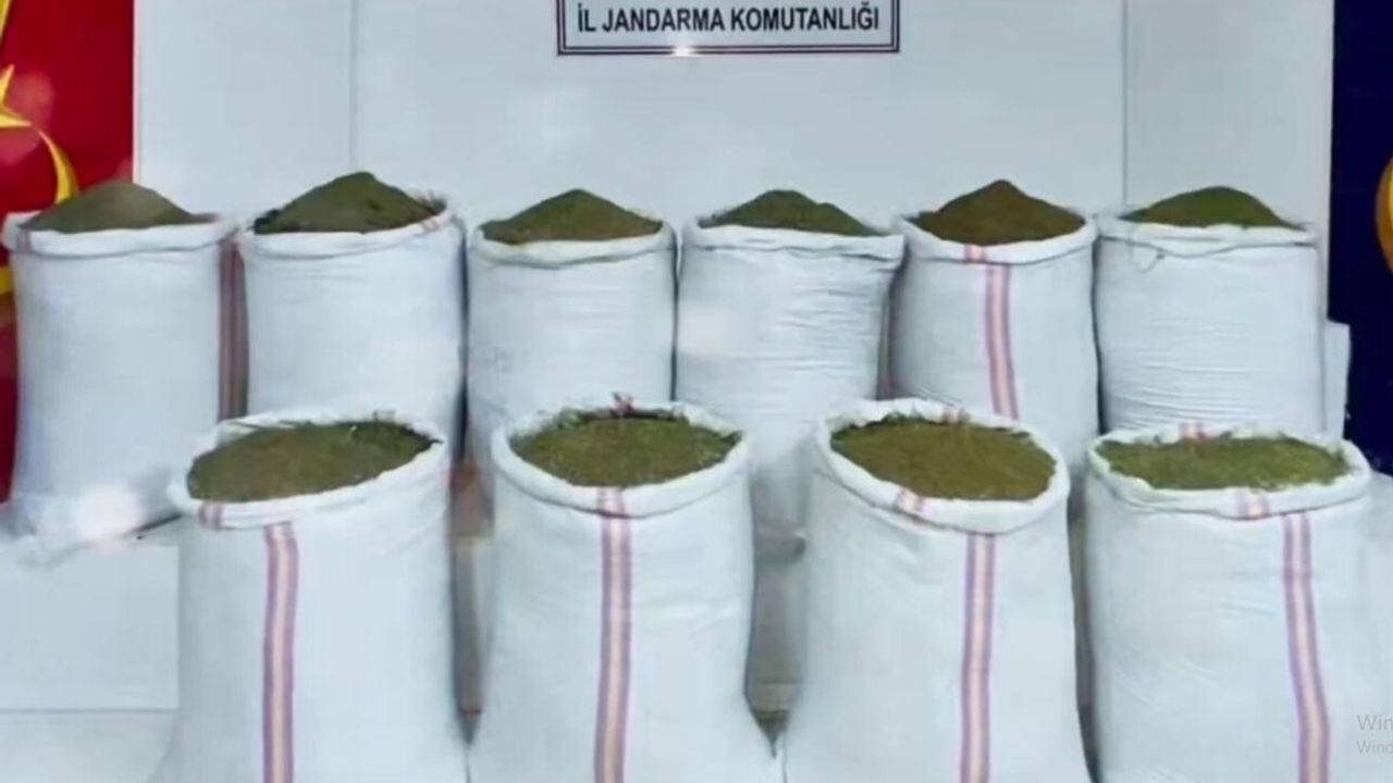 Kayseri’de uyuşturucu operasyonu: 1 Ton 628 kg madde ele geçirildi