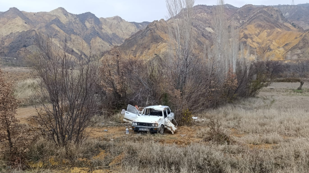 Kontrolden çıkan otomobil,  şarampole düştü: 1 ölü 2 yaralı!