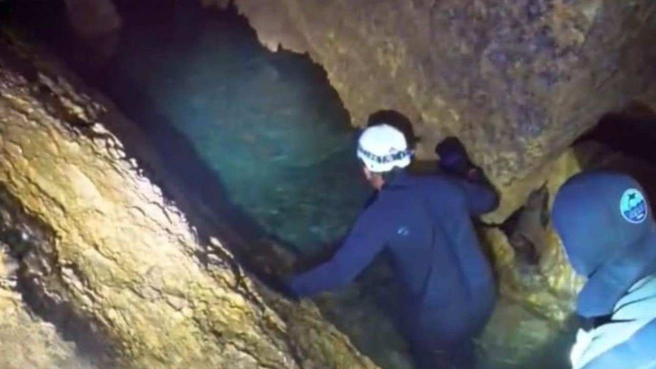 Kayseri’de gizemli mağaranın kapıları açıldı: Ekipler dalış yaptı!