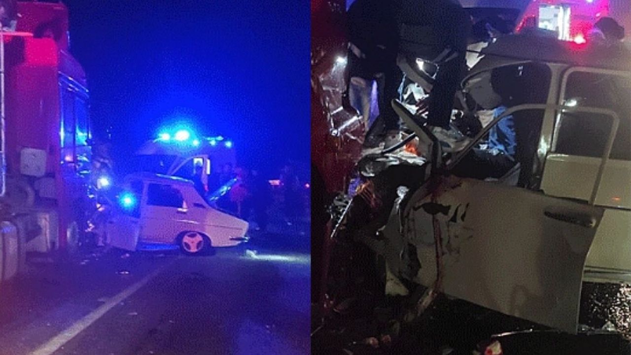 Feci kazada otomobil ile tır çarpıştı! 1 ölü,1 yaralı