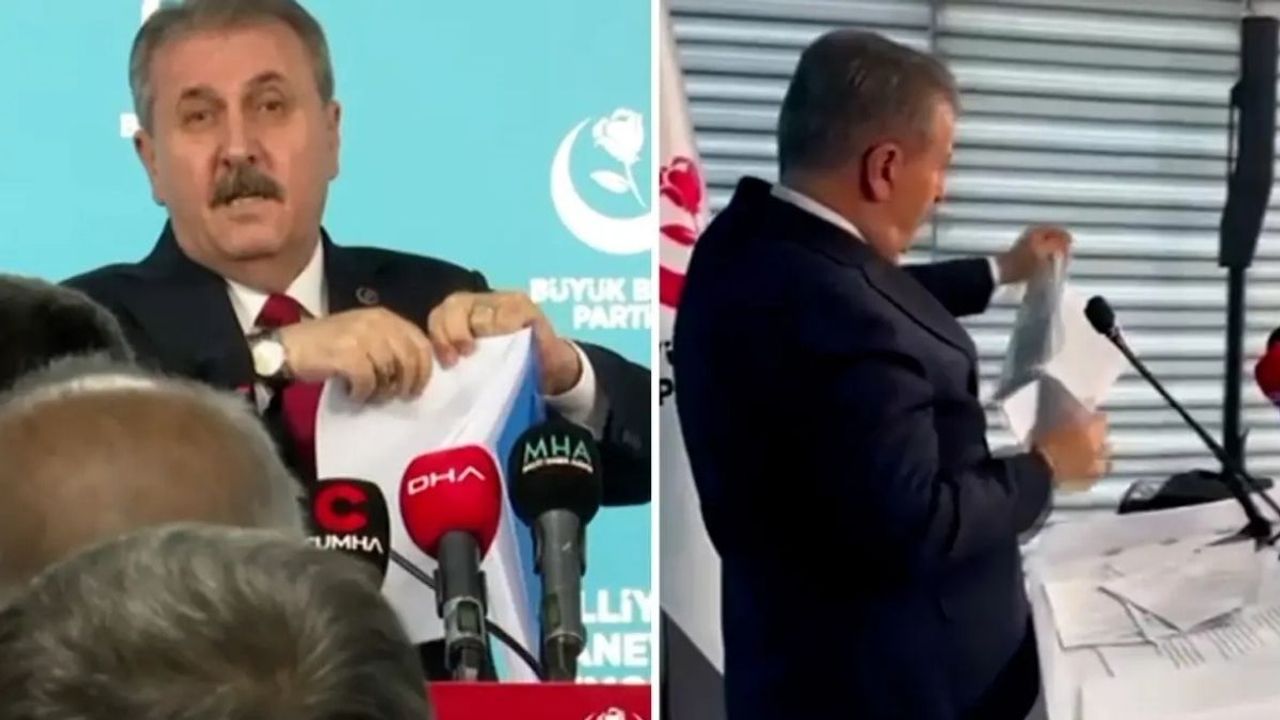 Mustafa Destici çılgına döndü: Raporları yırtıp attı, tüm salon ayağa kalktı!