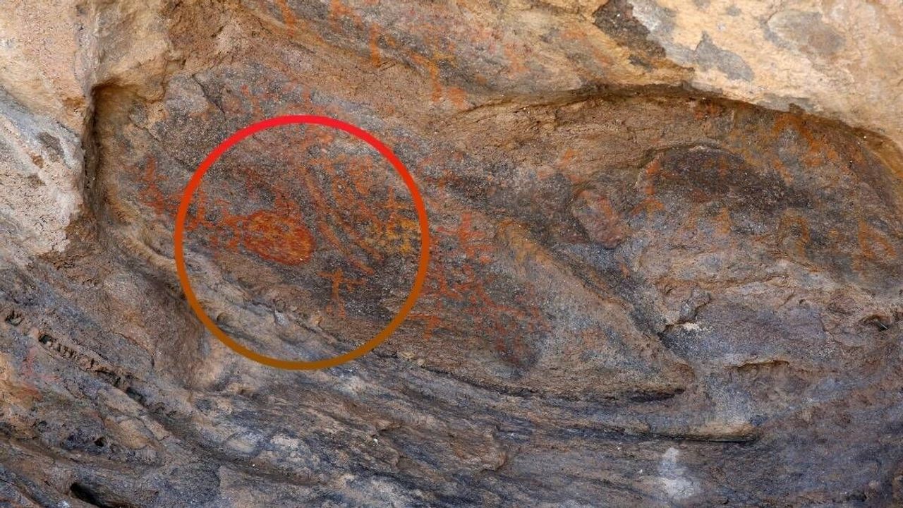 Kayseri’de bir vatandaş Neolitik Çağda çizilmiş resim buldu