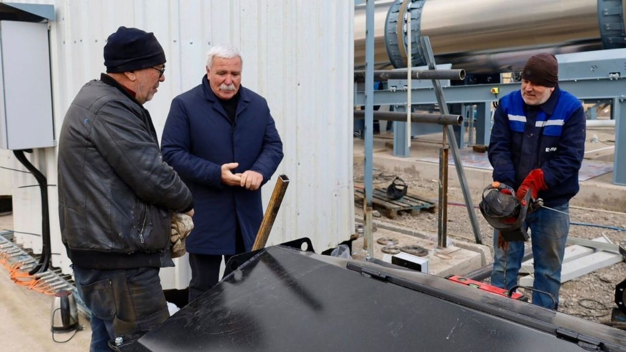 Pınarbaşı’nda Asfalt Plenti tamamlanma aşamasında