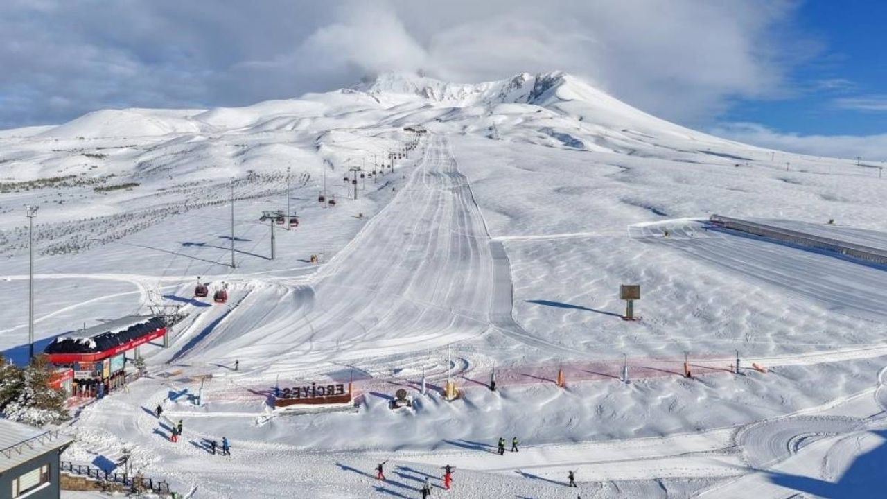 24 Ocak Cumartesi Erciyes’te hava nasıl olacak? Erciyes Kayak Merkezi’nde hangi pistler açık?