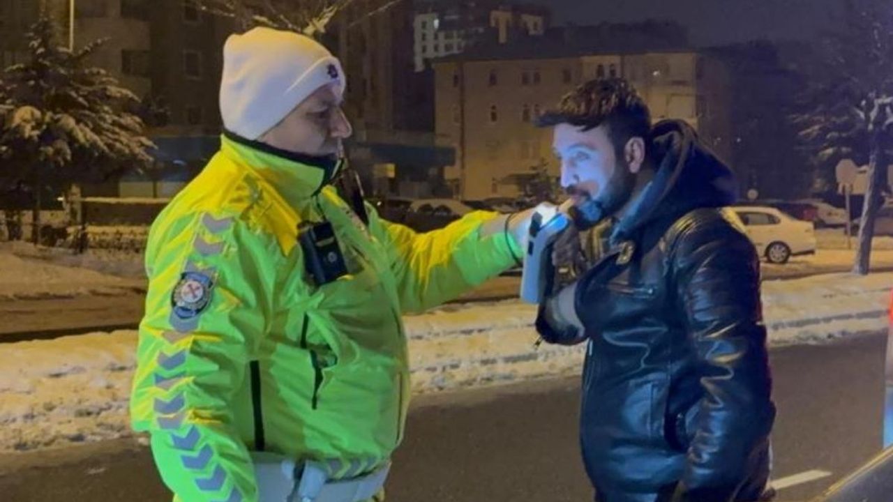 Kayseri’de alkollü yakalanan sürücü, polise ''Ekmeğim gider'' diyerek af istedi