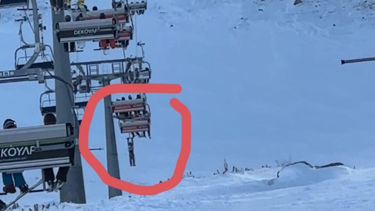 Erciyes'te teleferikten düştü zannedildi, aslında kendi atlamış!