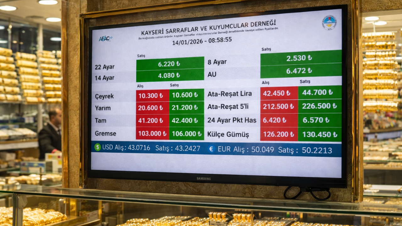 Kayseri'de güncel altın fiyatları! İslam Memiş bugünkü yorumu