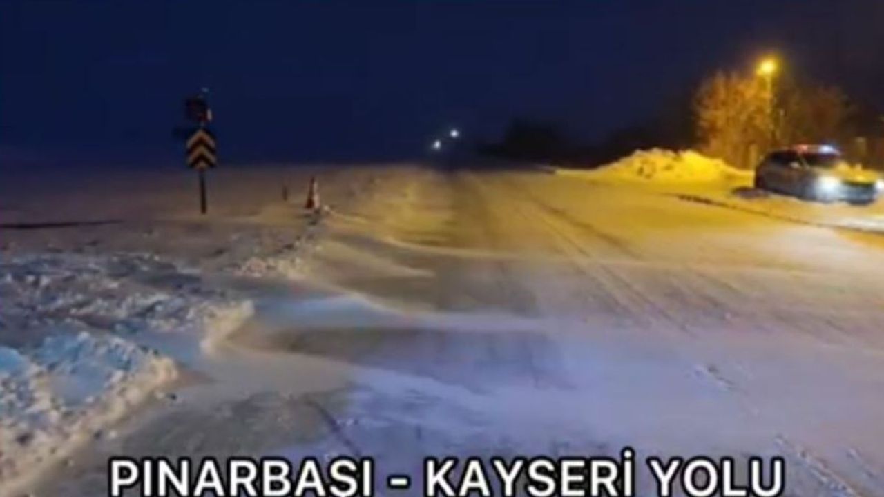 Kayseri’de yol durumu: Emniyet uyardı o yollar kapalı