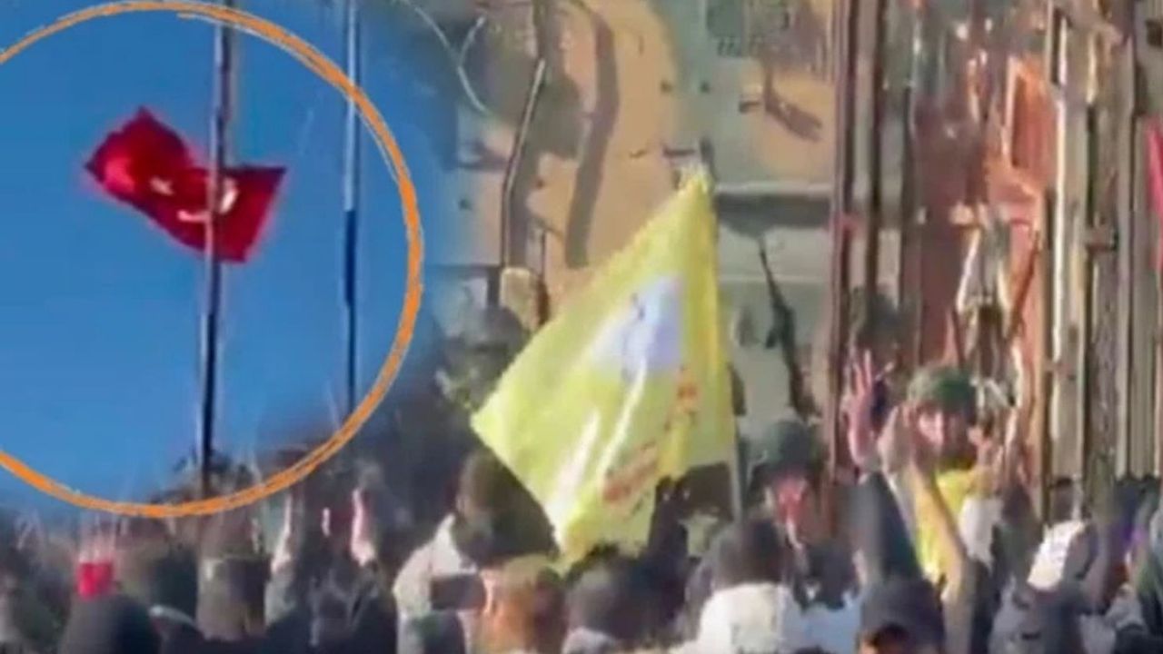 Dem Parti gitti ortalık karıştı: Nusaybin’de Türk bayrağını indirdiler